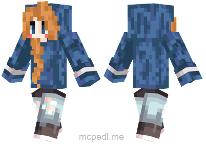 Blue Hoodie Girl